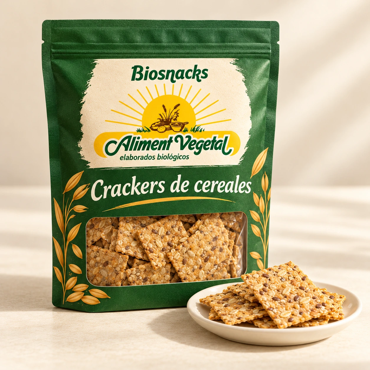 BIOSNACKS: Crackers de cereales