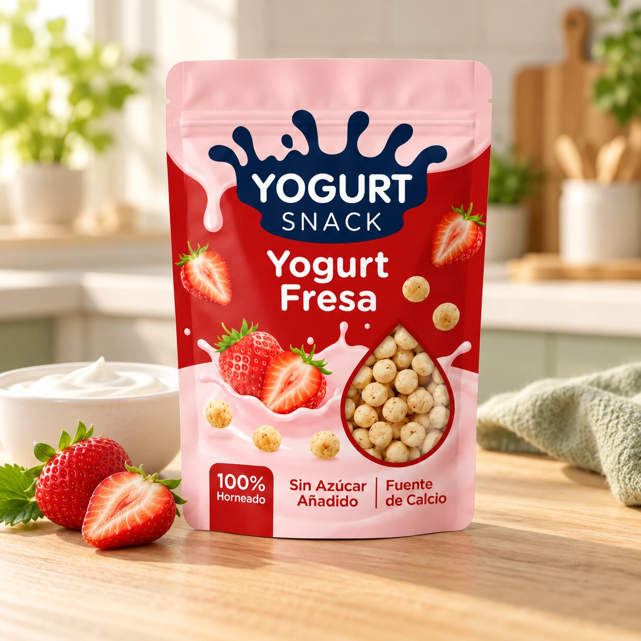 Yogurt Snack: propuesta de sabor fresa