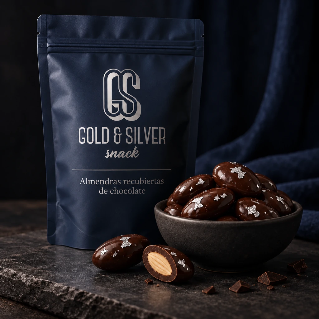 Gold & Silver Snack: propuesta de almendras con chocolate