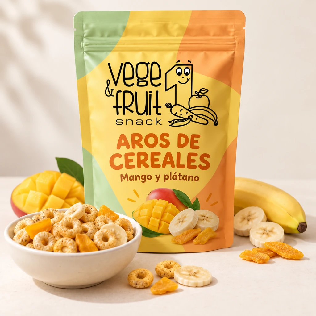 Vege & Fruit Snack: propuesta de aros tropicales