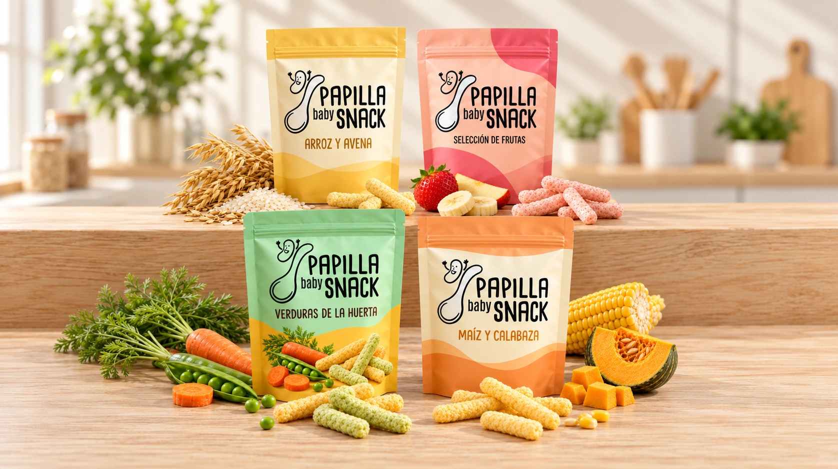 papilla baby snack — gama de productos